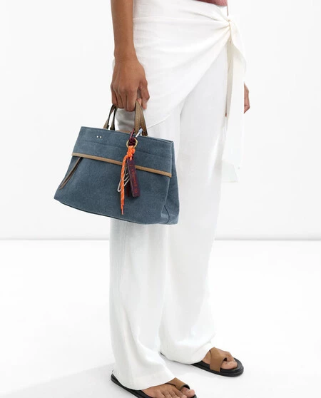 Bolso De Mano Estilo Tote Convertible A Bandolera