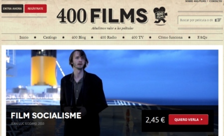 Lanzado 400Films, un nuevo servicio español de vídeo bajo demanda. Más cine independiente y de autor