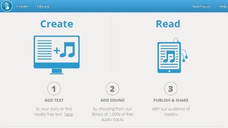 Crea libros con bandas sonoras con Booktrack Studio