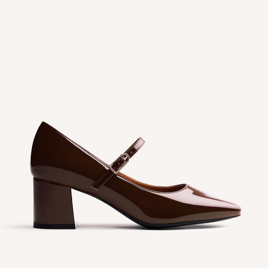 Zapatos de salón de mujer estilo mary-jane con acabado en efecto charol - Gioseppo

