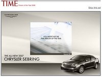 Chrysler dice que tú no eres la persona del año, aunque Time afirme lo contrario