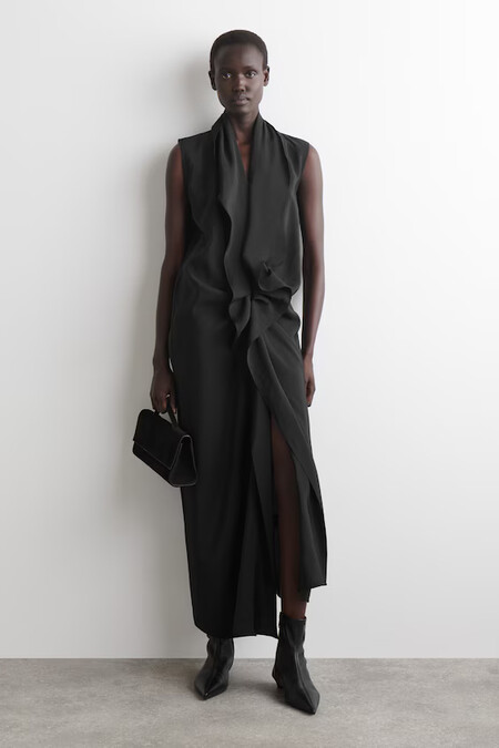 Vestido Midi Drapeado