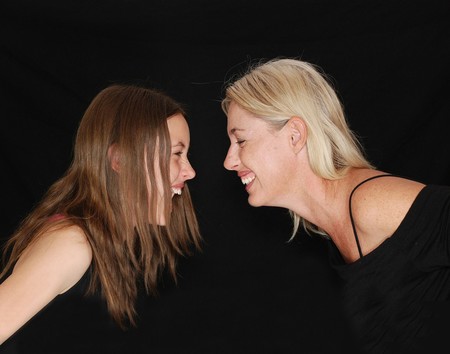 madre e hija divertidas