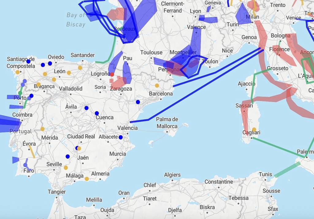 Dos gigantescos cables submarinos entre España e Italia: el puente eléctrico mediterráneo es uno los grandes proyectos de interconexión europea