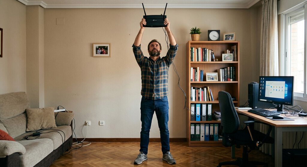 Después de muchos años usando distintos routers, te cuento cual es la altura ideal para tener mejor cobertura y un WiFi más potente