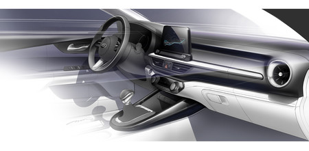 Kia Forte 2019 Boceto 3