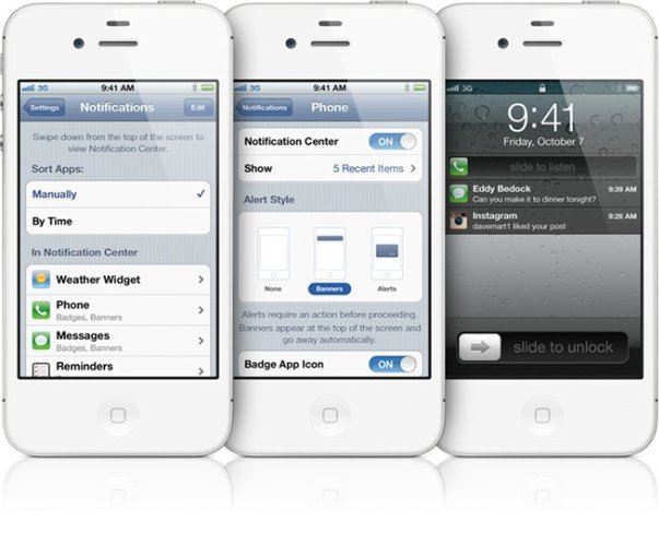 ios 5 apple iphone iPad