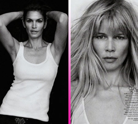 Super modelos al natural en Harper's Bazaar