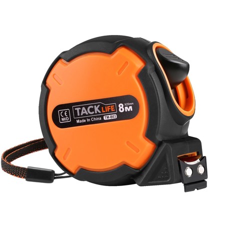 Cupón de descuento de 4 euros en la cinta métrica Tacklife-TM-B03: aplicándolo se queda en 4,99 euros en Amazon