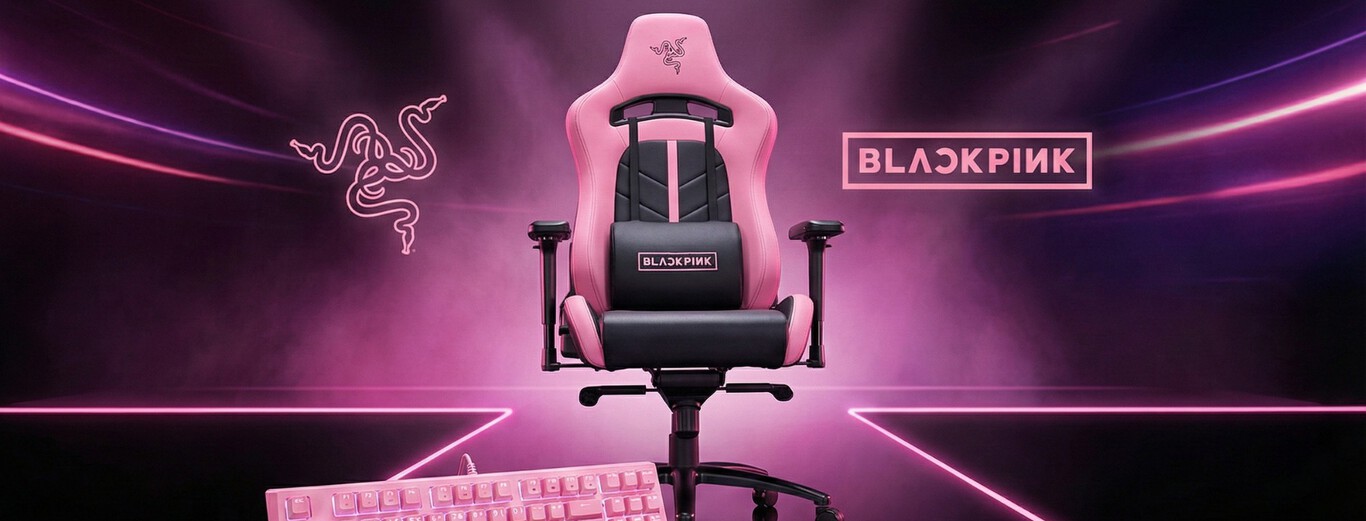 Adeus ao preto e verde: Razer e BLACKPINK lançam coleção rosa que