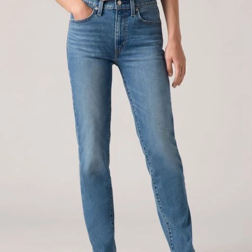 Vaquero recto 724 High Rise Straight de mujer tiro alto Azul Levi's

