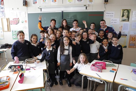 Marc Márquez y Dani Pedrosa también gastan bromas y se convierten en profesores de matemáticas sin mucha idea
