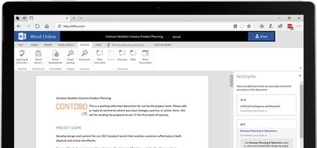 Word, Excel y Outlook pronto serán potenciados con inteligencia artificial