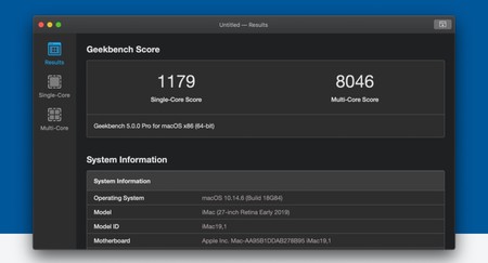 Geekbench 5.1 llega a iOS y Mac con mejoras de CPU y rendimiento de cómputo