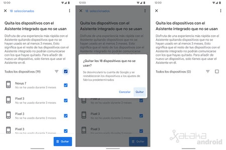 Google アシスタント デバイスを削除する