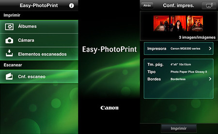 Imprime sin cables desde smarphones y tablets con la aplicación Canon Easy-PhotoPrint y Apple AirPrint