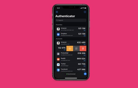 Authenticator, de 2Stable, una de las mejores apps para gestionar nuestros códigos de doble factor: la app de la semana