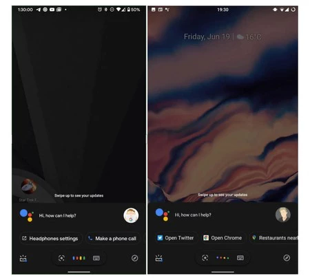 新しいコンパクトなデザインの Google アシスタント。 9to5Google 画像