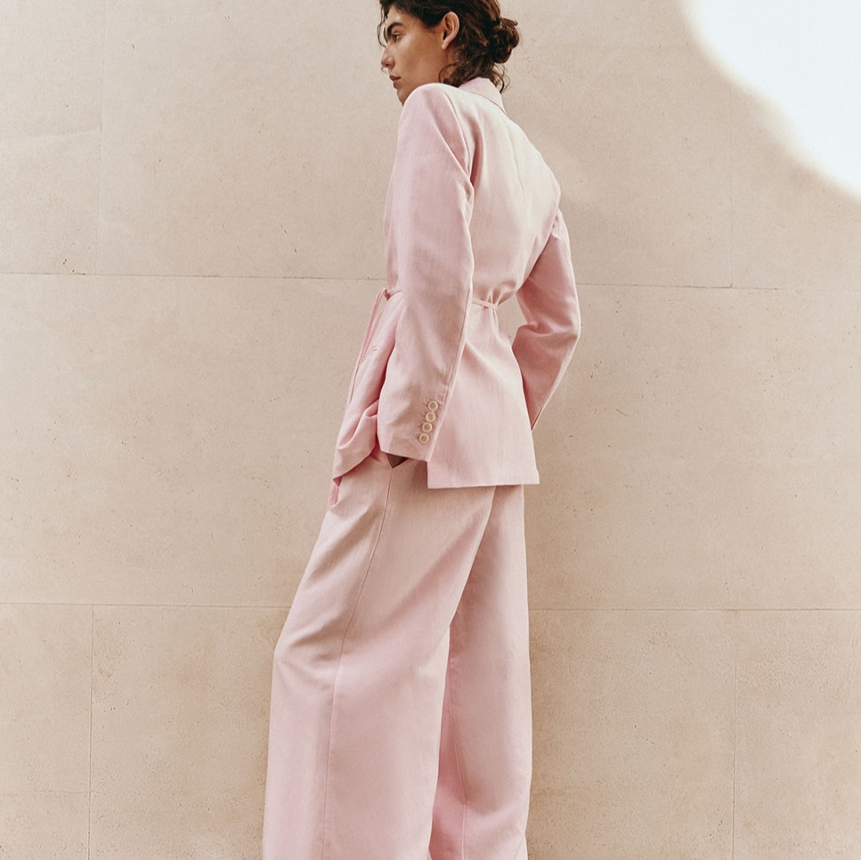 Pantalón traje Rosa claro Sfera