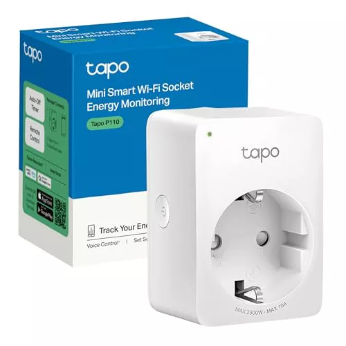 Tapo P110 – Mini Enchufe Inteligente Wi-Fi (con monitoreo de energía)