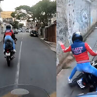 ¡Alucina! Una persecución salvaje en las favelas de Sao Paulo acaba con sorpresa: el policía era piloto de Motocross