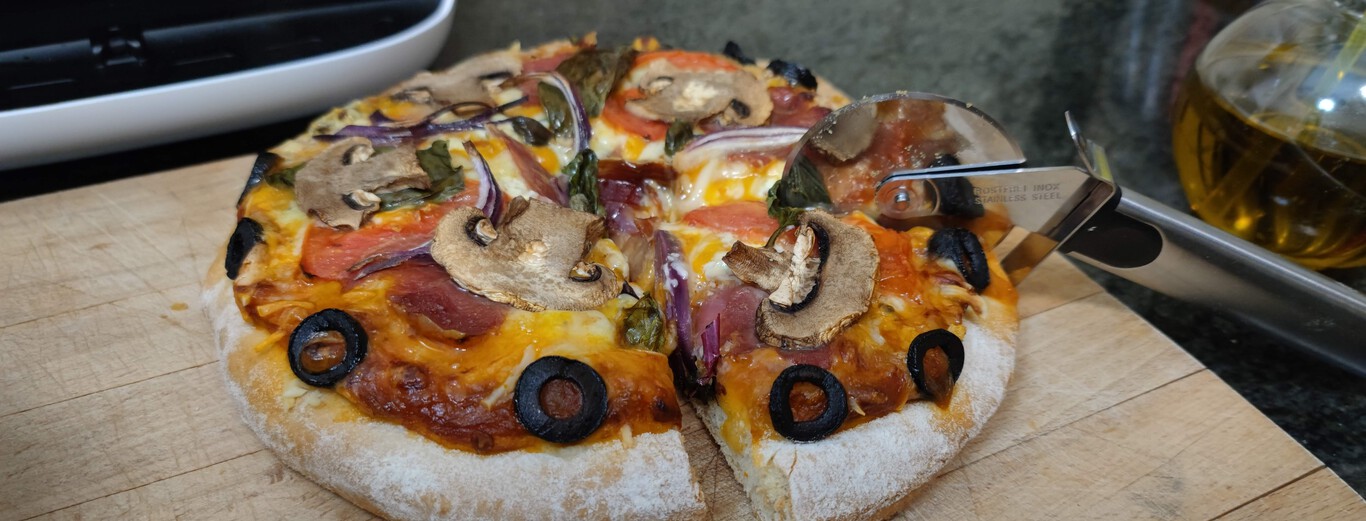 Cómo hacer la pizza casera más saludable con la freidora de aire de Xiaomi