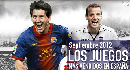 Los juegos más vendidos en España en septiembre 2012: fútbol, fútbol y más fútbol