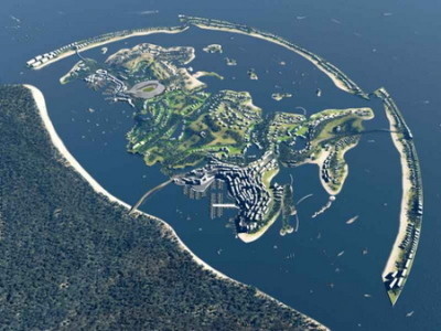 Rusia recreada por islas artificiales en el Mar Muerto