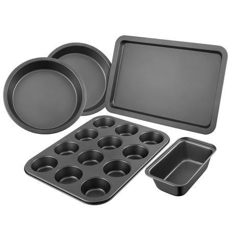 Cupón de descuento de 8 euros en el set de moldes para tartas y pasteles de 5 piezas Deik: aplicándolo se queda en 13,98 euros