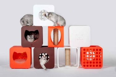 Kitty Kasa, el mobiliario modular más adorable para tus gatitos
