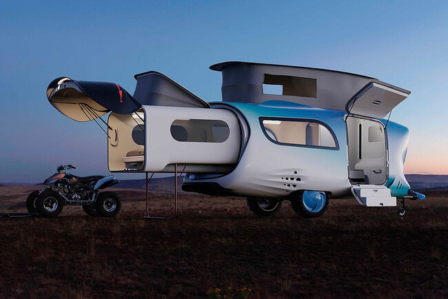 Whale Trailer Cabin, una mini caravana muy modular