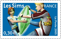Sellos de los Sims en Francia