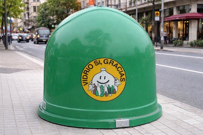 contenedor de vidrio