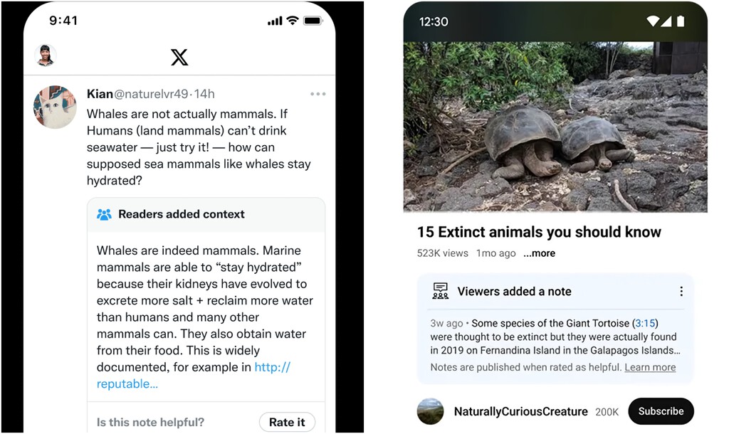YouTube quiere mejorar el contexto de los vídeos, así que ha “copiado” una función de X muy promocionada por Elon Musk