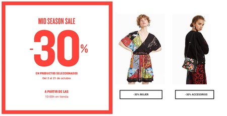Mid Season Sale en Desigual: 30% de descuento en su campaña de otoño/invierno con envío gratis