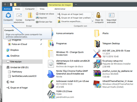 Compartir Ribbon