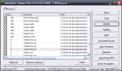Borrando archivos obsoletos y más con Automatic Cleaner Plus