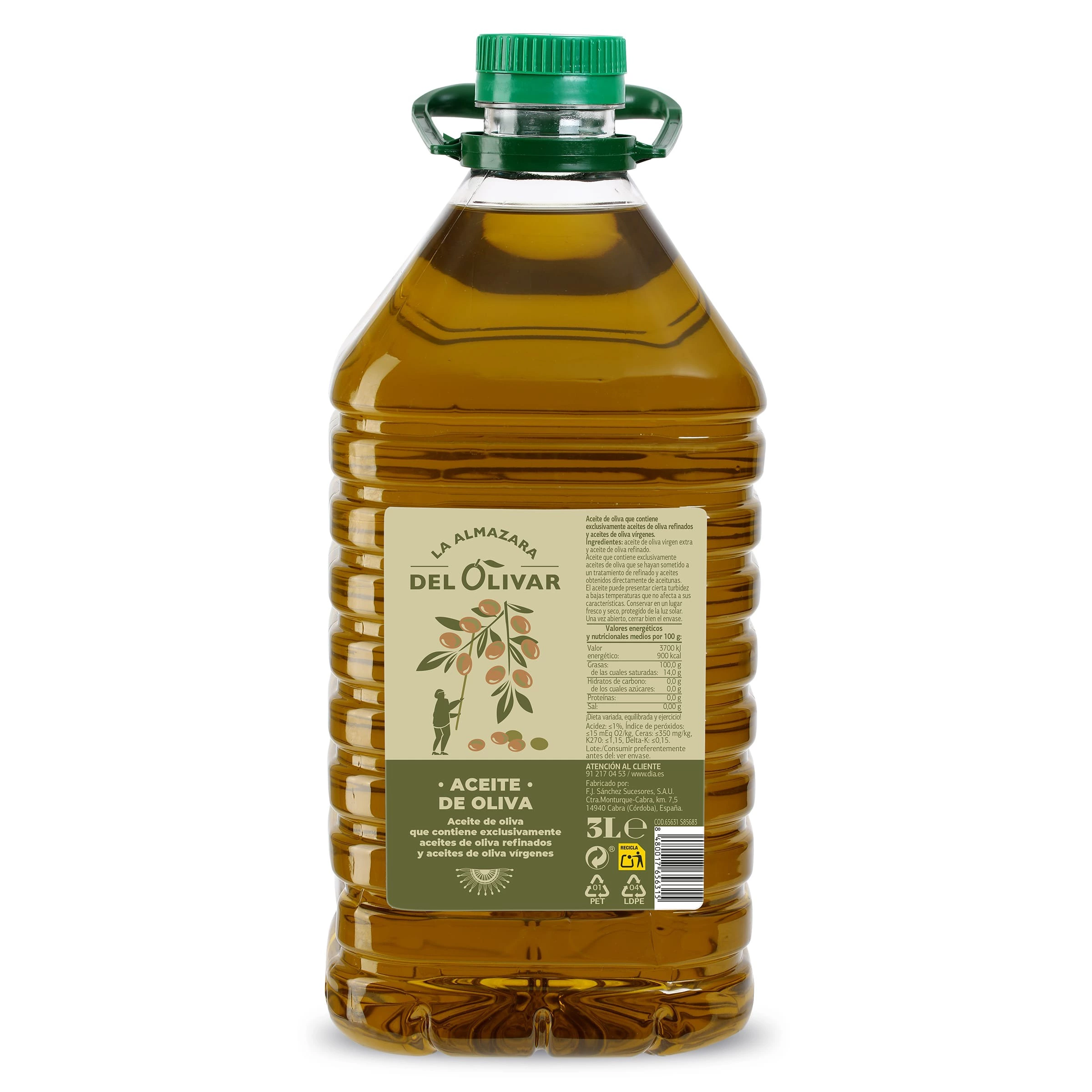 Aceite de oliva intenso La Almazara del Olivar de Dia botella 3 l