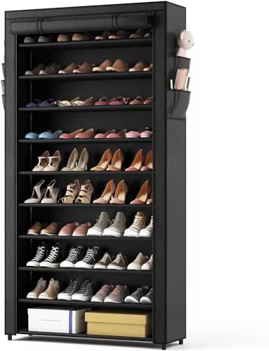 Vicye Zapatero Tela de 11 Niveles, Organizador de Zapatos con Funda de Tela