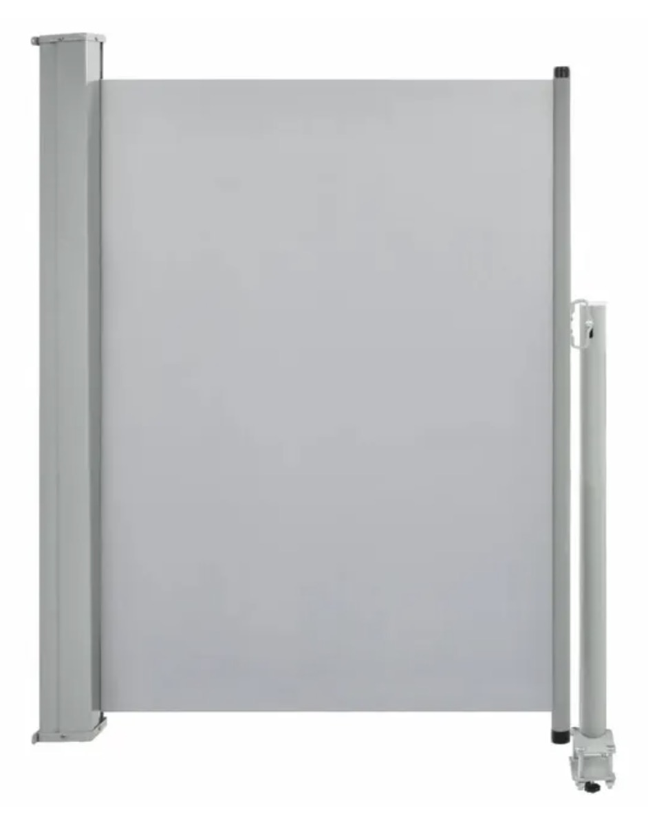 vidaXL Toldo lateral retráctil para patio 100x300 cm gris