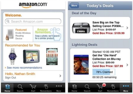 Navega por los productos de Amazon desde tu equipo iOS