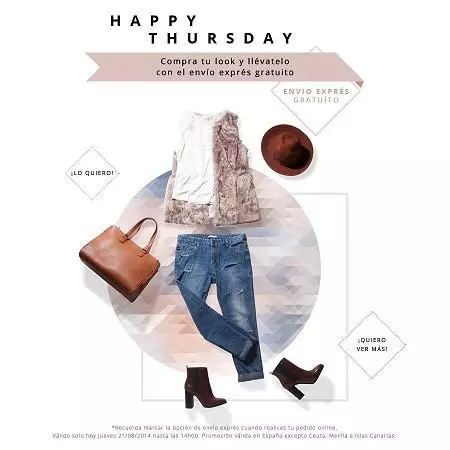 Envío 'express' gratis hasta las 14:00 horas de cada jueves en Stradivarius 