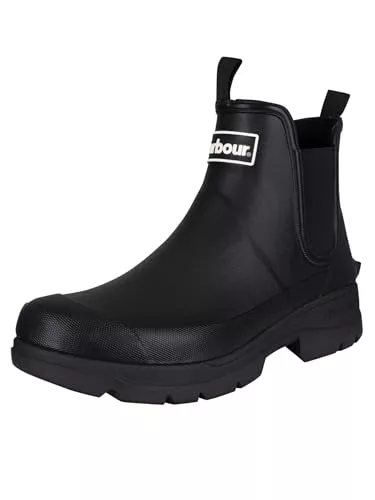Barbour de los Hombres Botas de Agua Nimbus, Negro, 43 EU