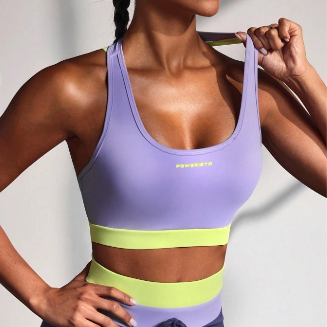 POWERISTA Sujetador deportivo color block