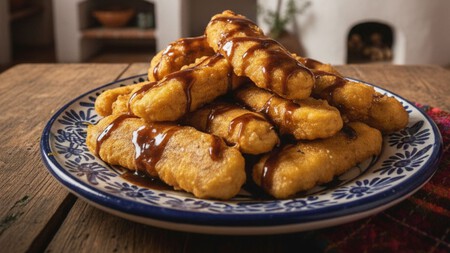 Plátanos capeados con miel de piloncillo, el postre mexicano que sabe a feria de pueblo