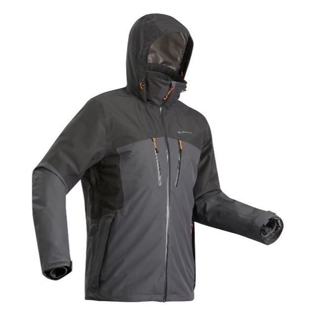 Chaqueta de montaña y trekking 3 en 1 impermeable Hombre Forclaz Travel 500

