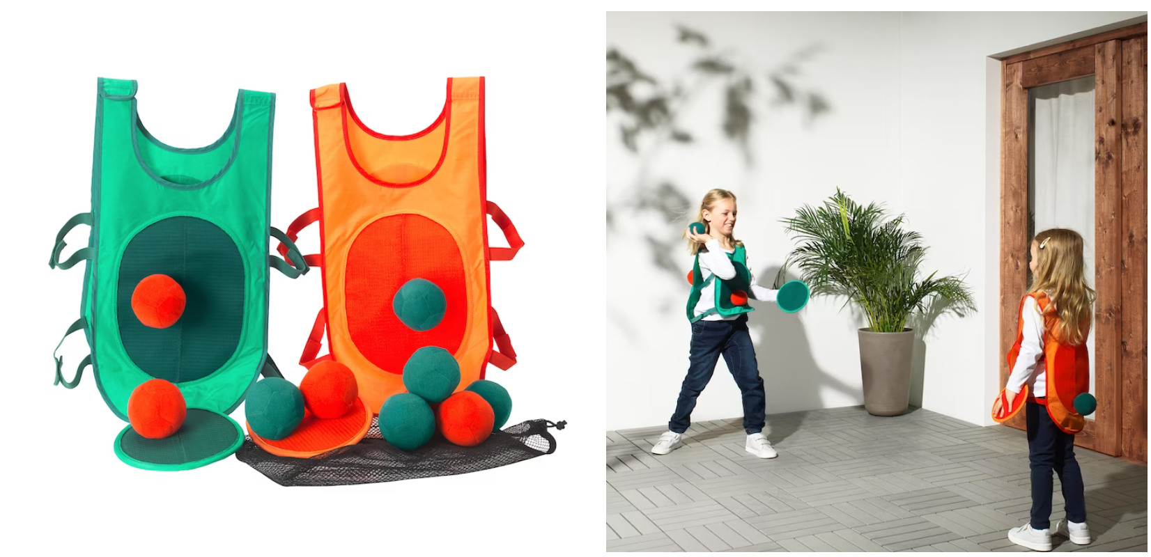 Chaleco de bolas de colores