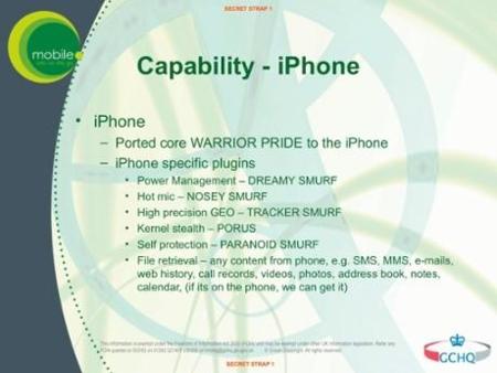 Espionaje iPhone
