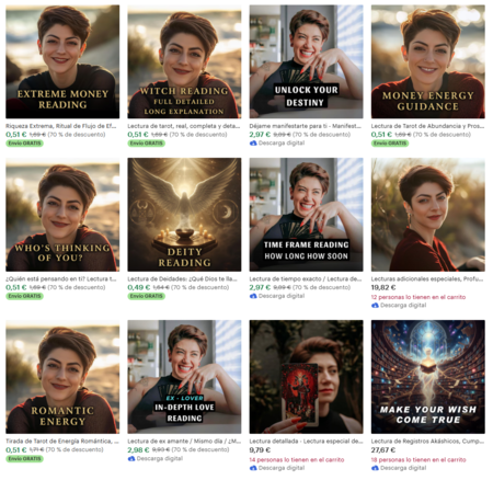 PsychicEvoo, 1 año en Etsy y 7.600 ventas. Además, es vendedor estrella | Imagen: Xataka