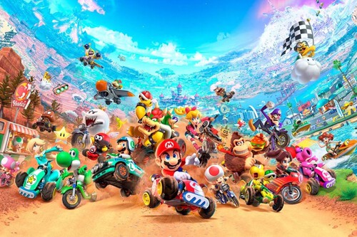 Guía de Mario Kart World, todos los personajes y skins, coleccionables, karts, trucos y secretos para completar el juego al 100% 